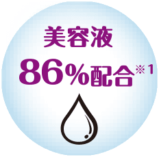 美容液86％配合※1