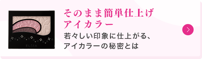 そのまま簡単仕上げアイカラー 若々しい印象に仕上がる、アイカラーの秘密とは