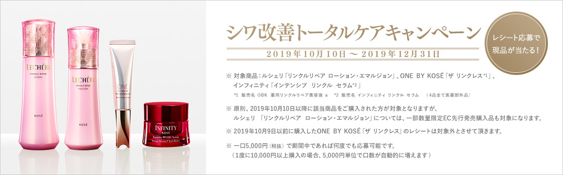 シワ改善トータルケアキャンペーン