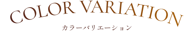 COLOR VARIATION カラーバリエーション