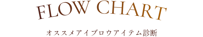 FLOW CHART オススメアイブロウアイテム診断