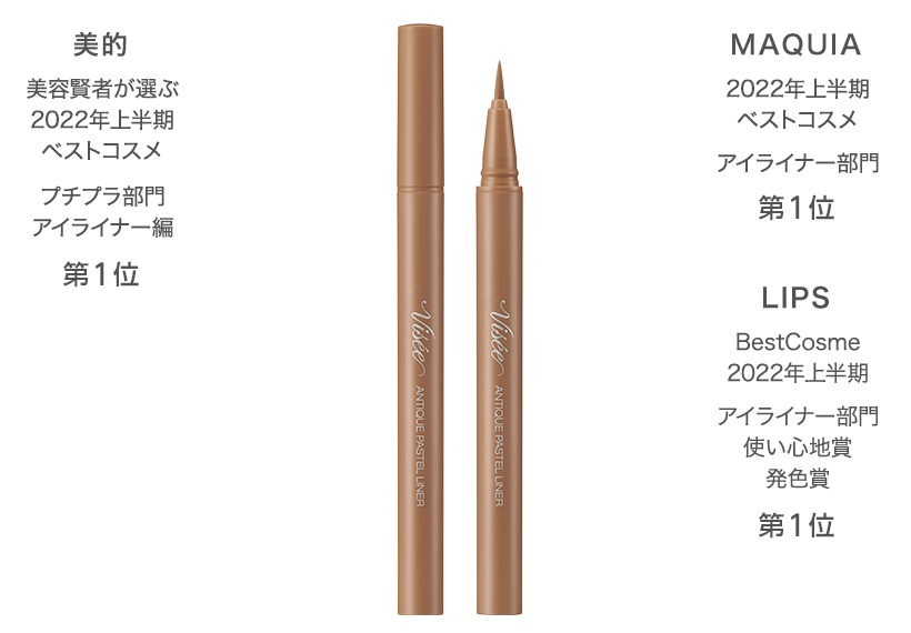 くすみカラーリキッドアイライナー アンティークパステルカラー ライナー アンティークキャメル深みのあるキャメルベージュ BE380